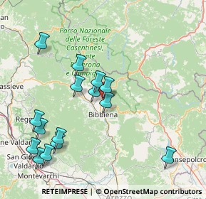 Mappa Via del Tessitore, 52010 Bibbiena AR, Italia (17.708)