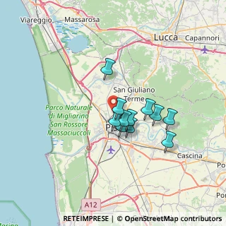 Mappa Via Salvo D'Acquisto, 56025 Pisa PI, Italia (5.05182)
