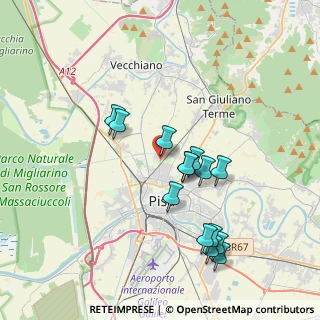 Mappa Via Salvo D'Acquisto, 56025 Pisa PI, Italia (3.70143)