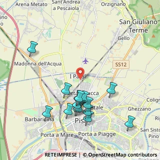 Mappa Via Salvo D'Acquisto, 56025 Pisa PI, Italia (2.16133)
