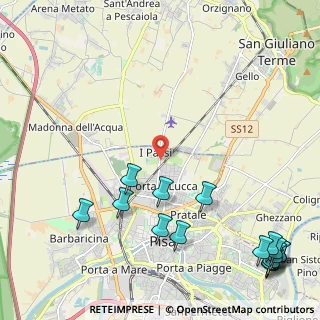 Mappa Via Salvo D'Acquisto, 56025 Pisa PI, Italia (3.32438)