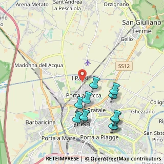 Mappa Via Salvo D'Acquisto, 56025 Pisa PI, Italia (2.26167)