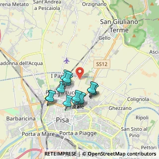 Mappa Via Matteo Marangoni, 56123 Pisa PI, Italia (1.48857)