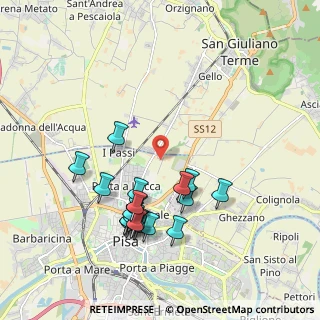 Mappa Via Matteo Marangoni, 56123 Pisa PI, Italia (2.034)