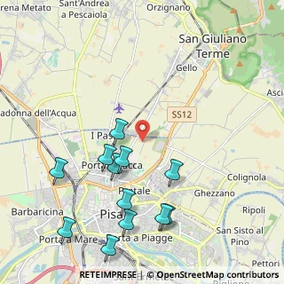 Mappa Via Matteo Marangoni, 56123 Pisa PI, Italia (2.42833)