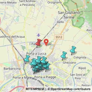 Mappa Via Matteo Marangoni, 56123 Pisa PI, Italia (2.355)