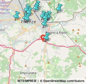 Mappa Via Fattucchiera, 50012 Bagno a Ripoli FI, Italia (4.54357)
