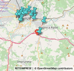 Mappa Via Fattucchiera, 50012 Bagno a Ripoli FI, Italia (4.446)