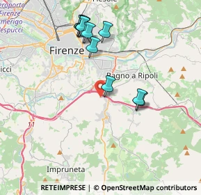 Mappa Via Fattucchiera, 50012 Bagno a Ripoli FI, Italia (4.00083)