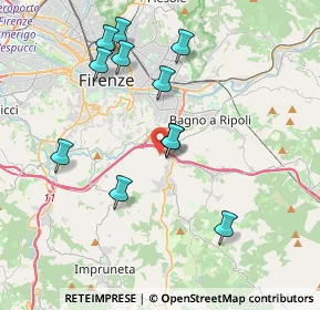 Mappa Via Fattucchiera, 50012 Bagno a Ripoli FI, Italia (3.89545)