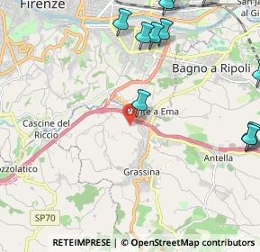 Mappa Via Fattucchiera, 50012 Bagno a Ripoli FI, Italia (3.06417)