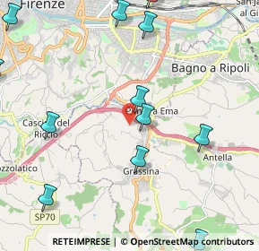 Mappa Via Fattucchiera, 50012 Bagno a Ripoli FI, Italia (3.142)