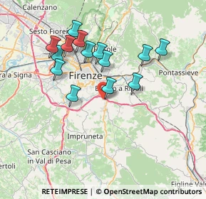 Mappa Via Fattucchiera, 50012 Bagno a Ripoli FI, Italia (7.05643)