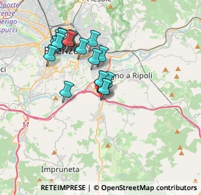 Mappa Via volta angolo, 50012 Bagno a Ripoli FI, Italia (3.16632)