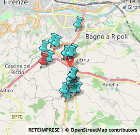 Mappa Via volta angolo, 50012 Bagno a Ripoli FI, Italia (1.264)