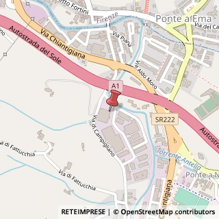 Mappa Via A. Meucci, 4, 50012 Bagno a Ripoli, Firenze (Toscana)