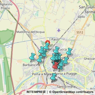 Mappa Via S. Iacopo, 56123 Pisa PI, Italia (1.886)