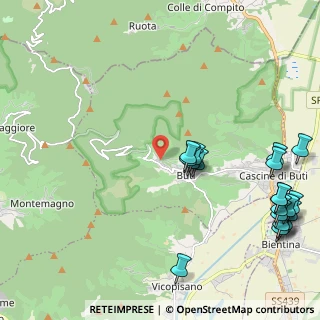 Mappa Via del Campaccio, 56032 Buti PI, Italia (2.9855)
