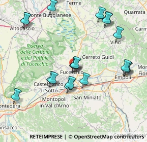 Mappa Via Vincenzo Bellini, 50054 Fucecchio FI, Italia (8.949)