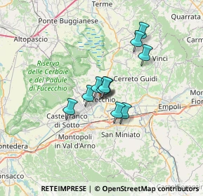 Mappa Via Vincenzo Bellini, 50054 Fucecchio FI, Italia (4.37727)