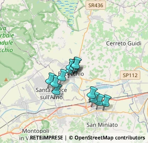 Mappa Via Vincenzo Bellini, 50054 Fucecchio FI, Italia (2.56385)