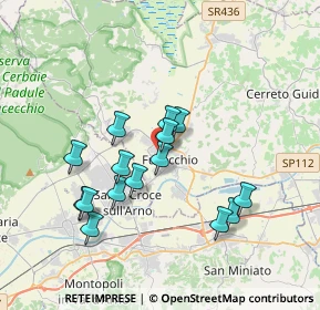 Mappa Via Francesco Petrarca, 50054 Fucecchio FI, Italia (3.354)