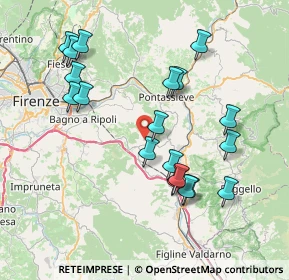 Mappa Via del Focardo, 50067 Rignano sull'Arno FI, Italia (8.03316)