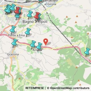 Mappa Via del Petriolo, 50012 Antella FI, Italia (3.576)