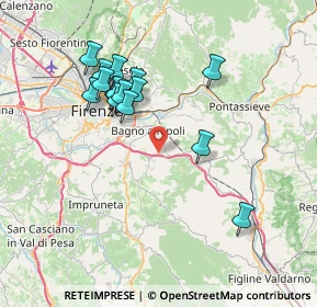 Mappa Via del Petriolo, 50012 Antella FI, Italia (7.19467)