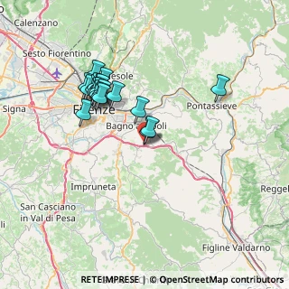 Mappa Via del Petriolo, 50012 Antella FI, Italia (7.016)