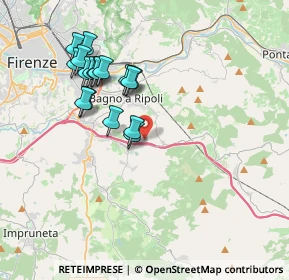 Mappa Via del Petriolo, 50012 Antella FI, Italia (3.63353)