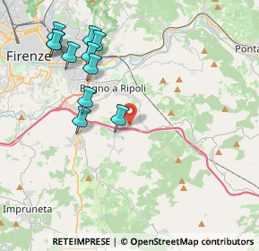 Mappa Via del Petriolo, 50012 Antella FI, Italia (4.52091)