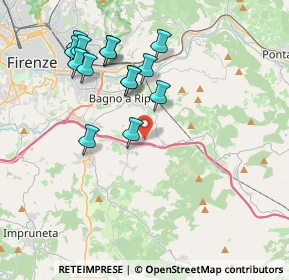 Mappa Via del Petriolo, 50012 Antella FI, Italia (3.90857)