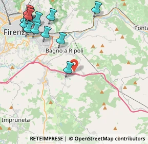 Mappa Via del Petriolo, 50012 Antella FI, Italia (5.98533)