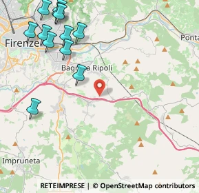 Mappa Via del Petriolo, 50012 Antella FI, Italia (5.69667)