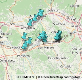 Mappa Via Giorgio Vasari, 50054 Fucecchio FI, Italia (11.05053)
