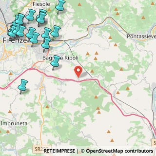 Mappa Via Roma, 50012 Antella FI, Italia (7.27)