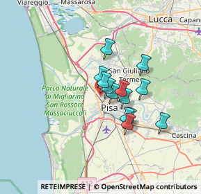 Mappa Via di Campaldo, 56122 Pisa PI, Italia (4.74692)