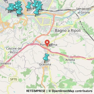 Mappa Via Ugo la Malfa, 50012 Bagno a Ripoli FI, Italia (3.84231)