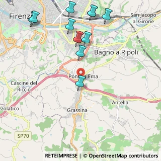 Mappa Via Ugo la Malfa, 50012 Bagno a Ripoli FI, Italia (2.67545)