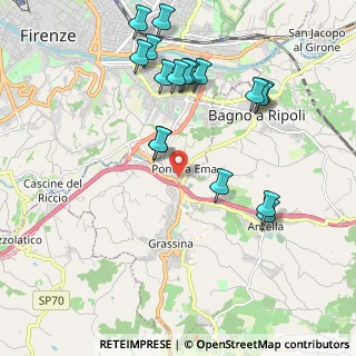 Mappa Via Ugo la Malfa, 50012 Bagno a Ripoli FI, Italia (2.23647)