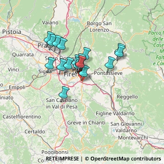 Mappa Via Ugo la Malfa, 50012 Bagno a Ripoli FI, Italia (10.74316)