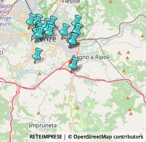 Mappa Via Ugo la Malfa, 50012 Bagno a Ripoli FI, Italia (4.29316)