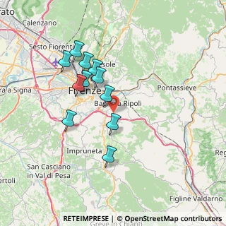Mappa Via del Carota, 50012 Bagno a Ripoli FI, Italia (6.60364)