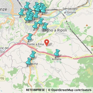 Mappa Via del Carota, 50012 Bagno a Ripoli FI, Italia (2.7485)