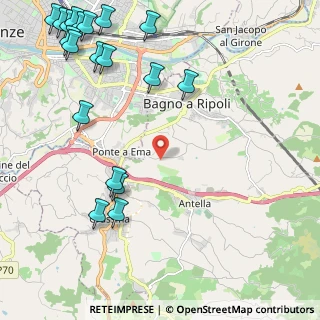 Mappa Via del Carota, 50012 Bagno a Ripoli FI, Italia (3.16789)