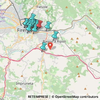 Mappa Via del Carota, 50012 Bagno a Ripoli FI, Italia (4.5515)