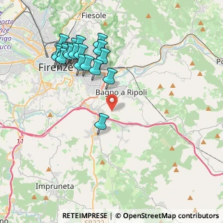 Mappa Via del Carota, 50012 Bagno a Ripoli FI, Italia (4.501)