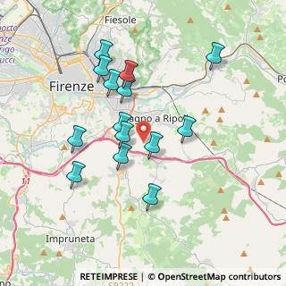 Mappa Via del Carota, 50012 Bagno a Ripoli FI, Italia (3.49)