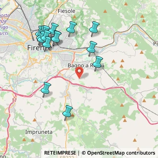Mappa Via del Carota, 50012 Bagno a Ripoli FI, Italia (4.90688)